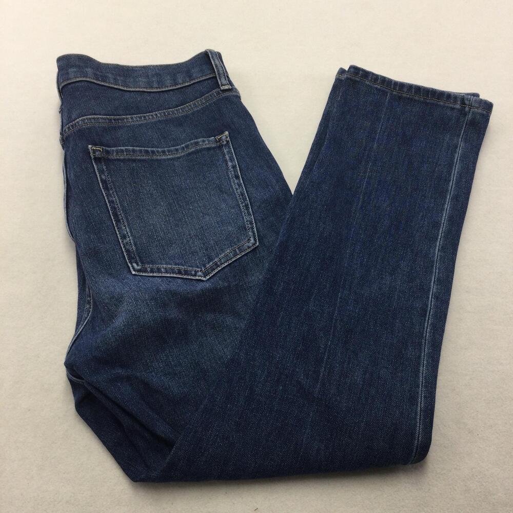 Banana Republic High Rise Slim Jeans Womens 31 Short Blue Medium Wash Stretch